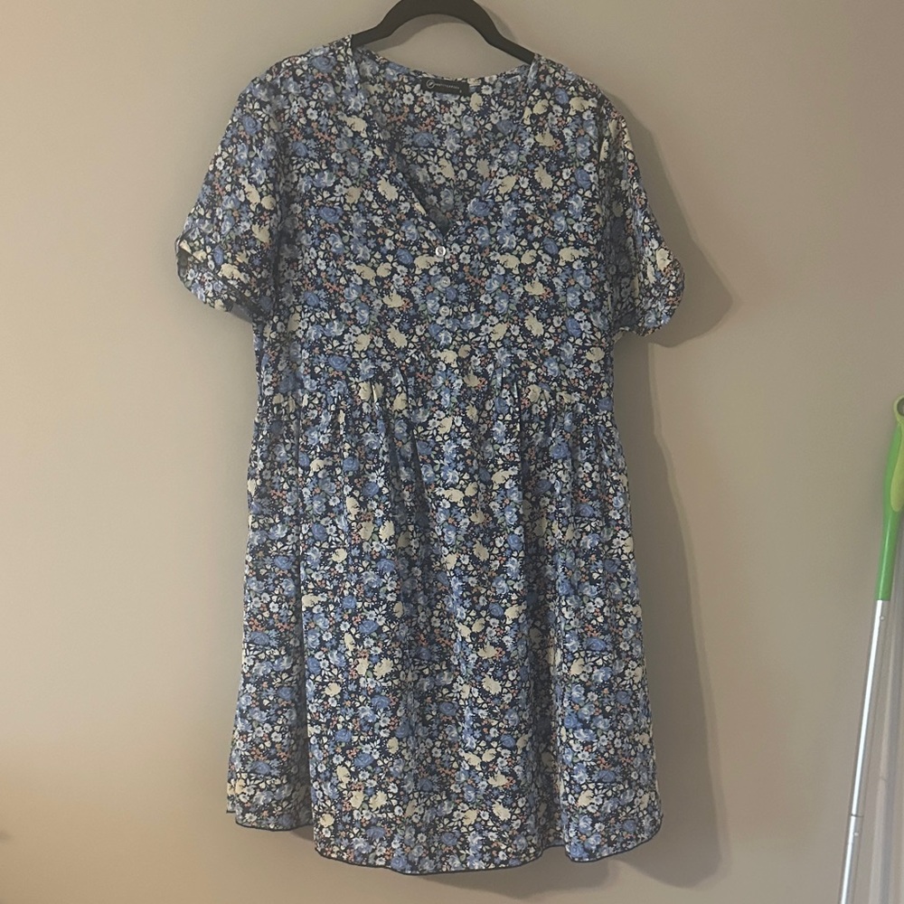 Floral Blue Dress